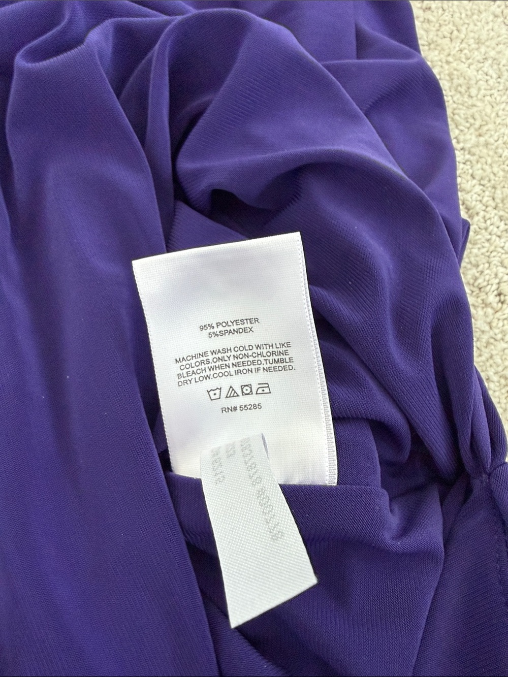 Express Deep Purple Draped Maxi Dress - Picture 6 of 8